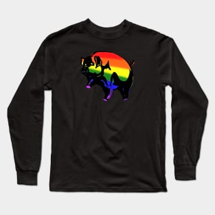 Rainbow Pig Long Sleeve T-Shirt